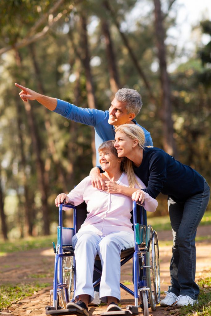 nursing home resident and family